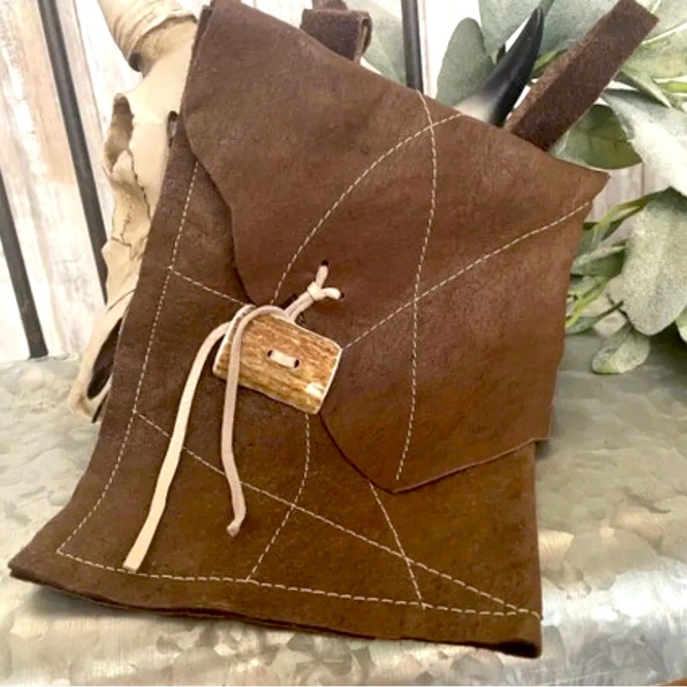 Handcrafted Genuine Leather Pouch For Belt NEW